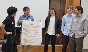 Brothers setting goals together.